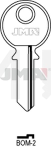 JMA BOM-2 Cilindričan ključ (Silca BO2R / Errebi BOM1R)
