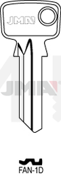 JMA FAN-1D Cilindričan ključ (Silca FAN1 / Errebi FN5D)