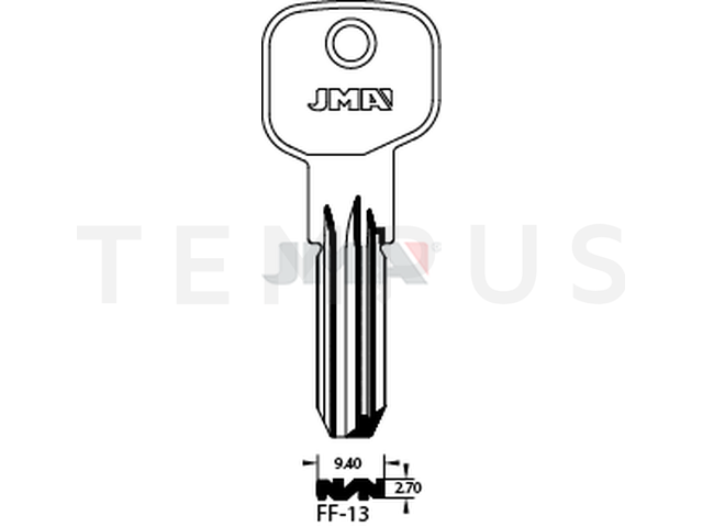 FF-13 Specijalan ključ (Silca FF19, FF28 / Errebi FF21) 14880