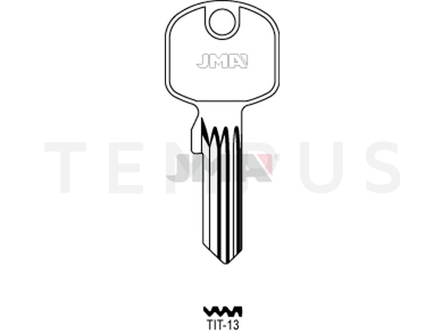 TIT-13 Cilindričan ključ (Silca TN19R / Errebi TT23R) 13758