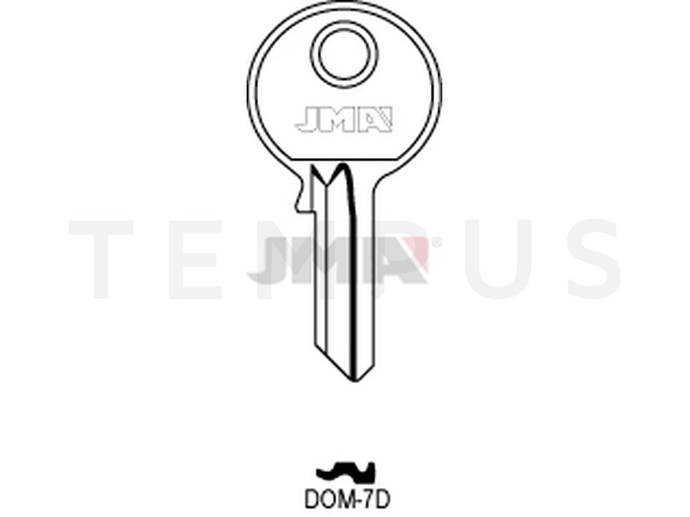 DOM-7D Cilindričan ključ (Silca DM25 / Errebi DM22)