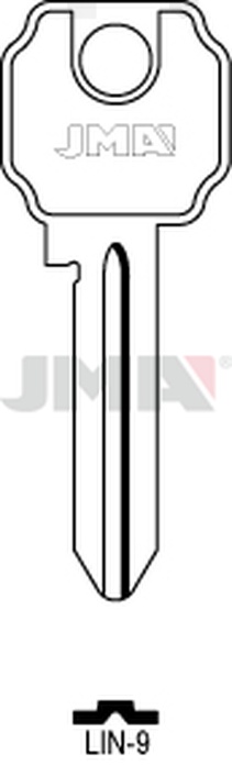 JMA LIN-9 Cilindričan ključ (Silca LC10 / Errebi LI15)