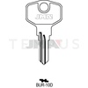 BUR-10D Cilindričan ključ (Silca HPP1R, BUR52R / Errebi BG36R)