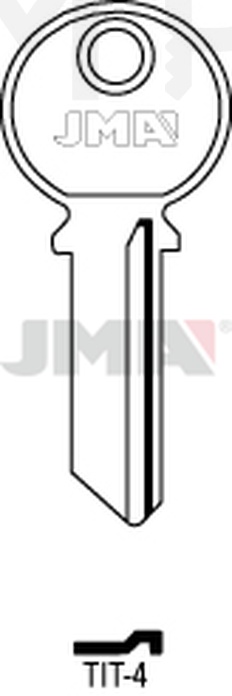 JMA TIT-4 Cilindričan ključ (Silca TN14 / Errebi TT12R)