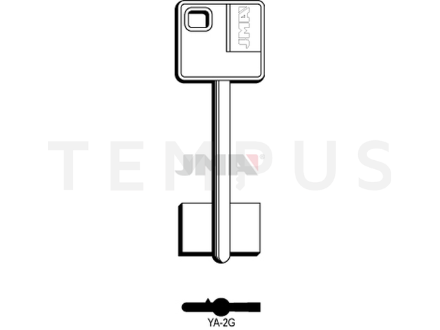 YA-2G Kasa ključ (Silca 5YA4 / Errebi 1YI3) 14100