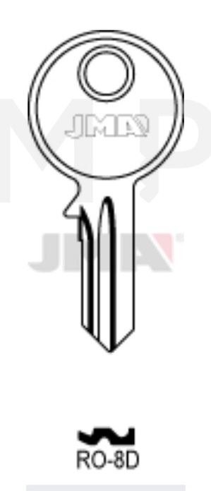 JMA RO-8D Cilindričan ključ (Silca RO20 / Errebi R11)