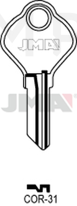 JMA COR-31 Cilindričan ključ (Silca CB14R / Errebi CO24R )
