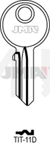 JMA TIT-11D Cilindričan ključ (Silca TN9 / Errebi TT8)