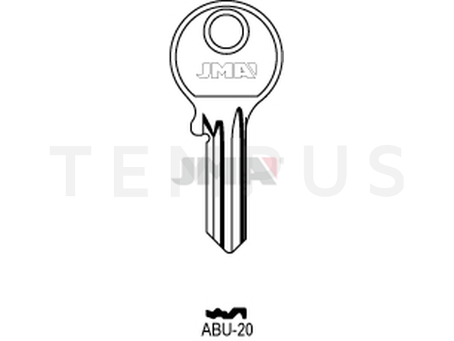 ABU-20 Cilindričan ključ (Silca AB52  / Errebi AU58R ) 12463