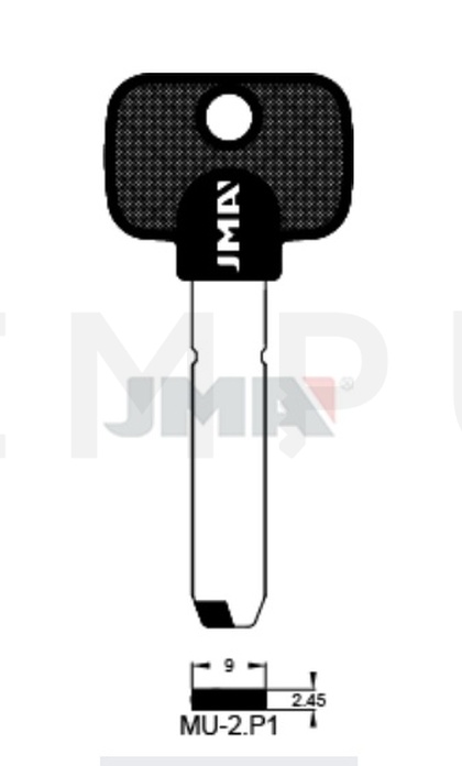 JMA MU-2.P1 Specijalan ključ (Silca MTK3P / Errebi ML3P176)