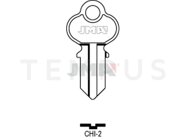 CHI-2 Cilindričan ključ (Silca CH1 / Errebi CHI3) 12691