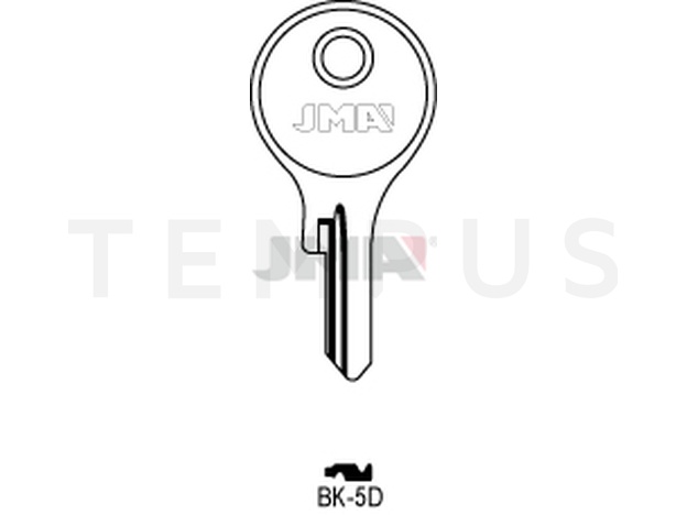 BK-5D Cilindričan ključ (Silca BK8)