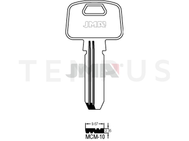 MCM-10 Specijalan ključ (Silca MC10R / Errebi MD13R) 13441