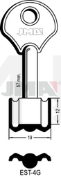 JMA EST-4G Kasa ključ (Silca EPN / Errebi 1ES4)
