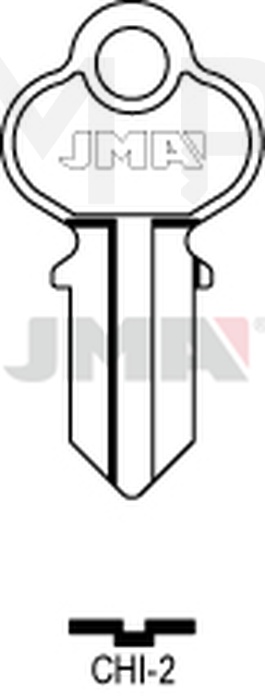 JMA CHI-2 Cilindričan ključ (Silca CH1 / Errebi CHI3)