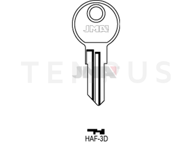 HAF-3D Cilindričan ključ (Silca HF1R / Errebi HAF2R) 13164