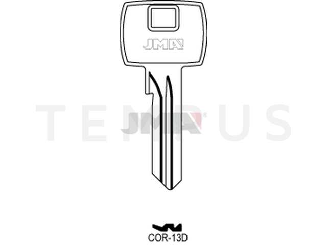 COR-13D Cilindričan ključ (Silca CB30 / Errebi CO22) 12758