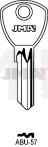 JMA ABU-57 Cilindričan ključ (Silca AB76R / Errebi AU86R )