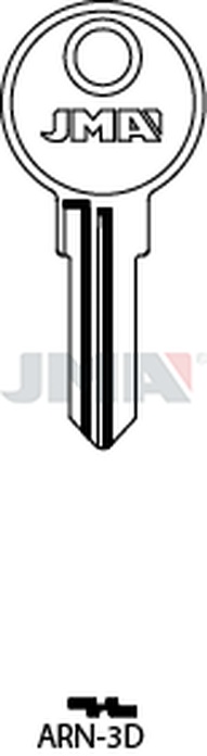 JMA ARN-3D Cilindričan ključ (Silca AB43R / Errebi ARM3R)