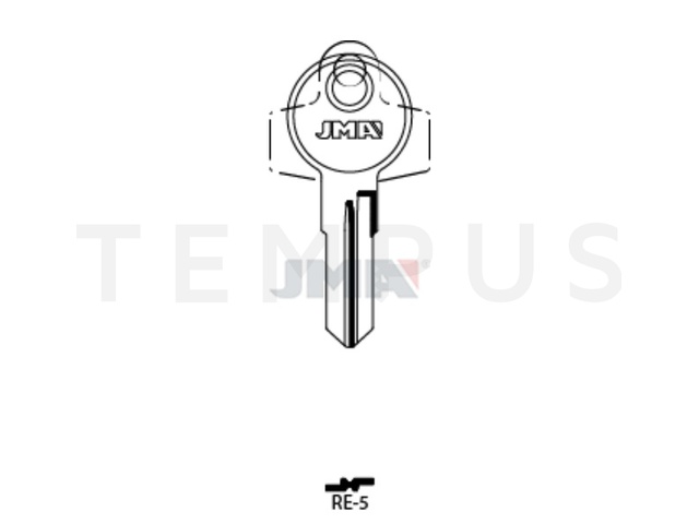 RE-5  Cilindričan ključ (Silca REN5) 20457