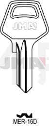JMA MER-16D Cilindričan ključ (Silca MER1 / Errebi MR4D)