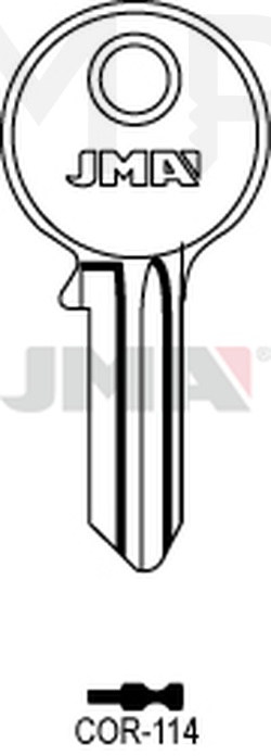 JMA COR-114 Cilindričan ključ (Silca CB83 / Erreb CO38i)