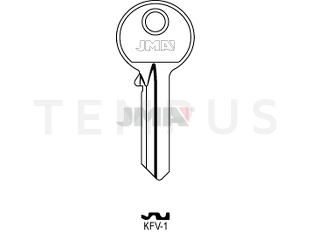 KFV-1 Cilindričan ključ (Silca KF1 / Errebi KF5DN) 13325