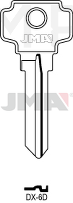 JMA DX-6D Cilindričan ključ (Silca DX3 / Errebi D7D)