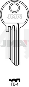 JMA FB-4 Cilindričan ključ (Silca FB21R / Errebi F41R)
