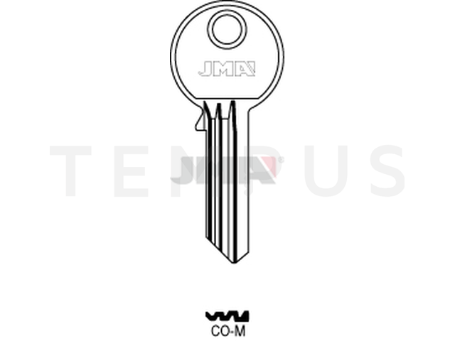 CO-M Cilindričan ključ (Silca ZE12 / Errebi CR1) 12753