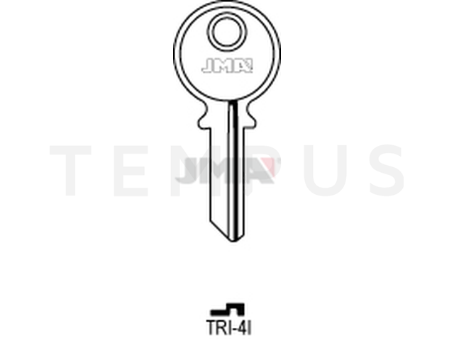 TRI-4I Cilindričan ključ (Silca TL10R / Errebi TR10) 13964