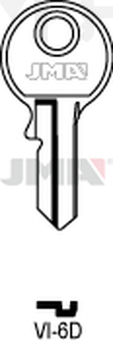 JMA VI-6D Cilindričan ključ (Silca VI089 / Errebi V3PS)