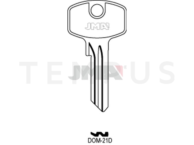 DOM-21D Cilindričan ključ (Silca DM119 / Errebi DM5RN) 12866