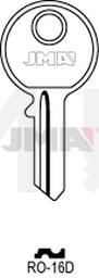 JMA RO-16D Cilindričan ključ (Silca RO21 / Errebi R12)