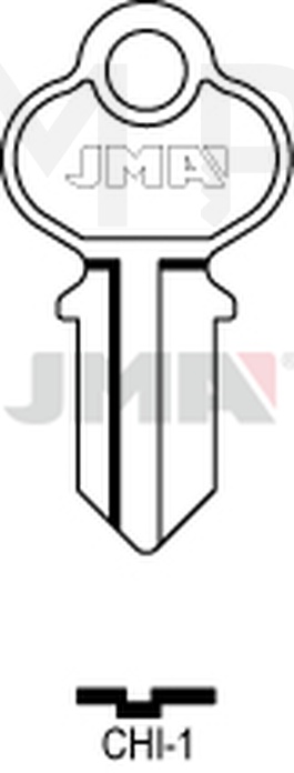 JMA CHI-1 Cilindričan ključ (Silca CH2 / Errebi CHI4)