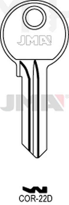 JMA COR-22D Cilindričan ključ (Silca CB19 / Errebi CO12)