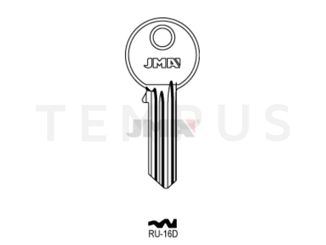 RU-16D Cilindričan ključ (Silca RU20 / Errebi RU49) 20379