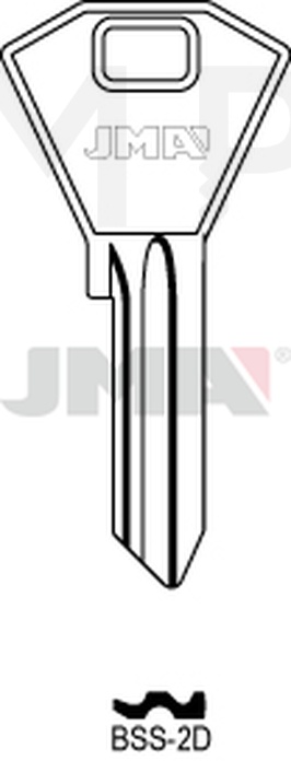 JMA BSS-2D Cilindričan ključ (Silca BS5 / Errebi BN8)