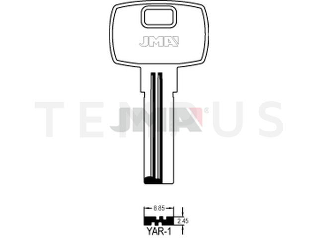 YAR-1 Specijalan ključ (Silca YD6R / Errebi YR1R) 14136