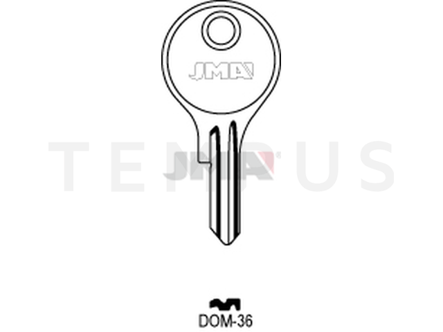 DOM-36 Cilindričan ključ (Silca DM10R / Errebi DM14R) 12878