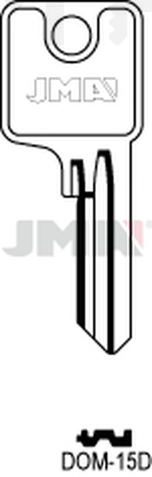 JMA DOM-15D Cilindričan ključ (Silca DM38 / Errebi DM96)