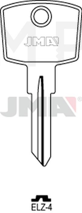 JMA ELZ-4 Cilindričan ključ (Silca EL6 / Errebi EZ6)