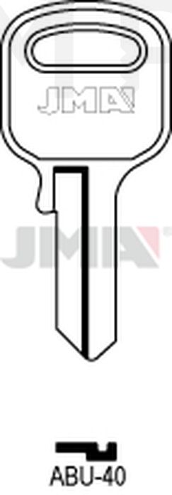 JMA ABU-40 Cilindričan ključ (Silca AB16R / Errebi AU105 )