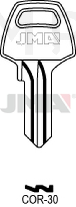 JMA COR-30 Cilindričan ključ (Silca CB4 / Errebi CO4PD)