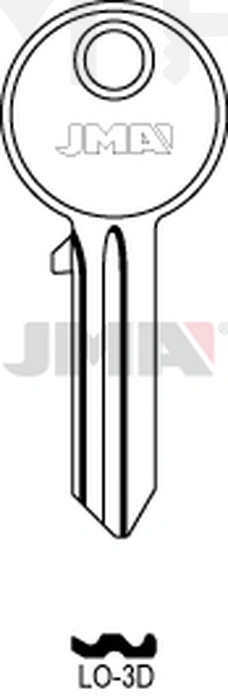 JMA LO-3D Cilindričan ključ (Silca CS24 / Errebi LOG6)