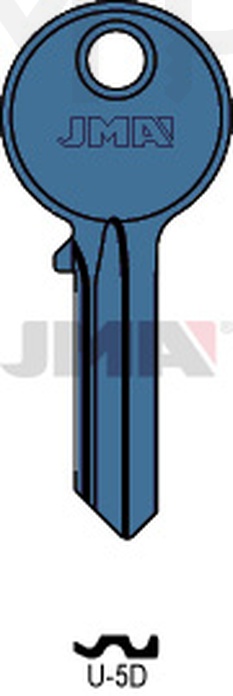 JMA U-5D AZUL Cilindričan ključ (Silca UL050 / Errebi U5D, UC5D)