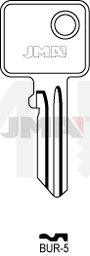 JMA BUR-5 Cilindričan ključ (Silca BUR21R / Errebi BG25R)