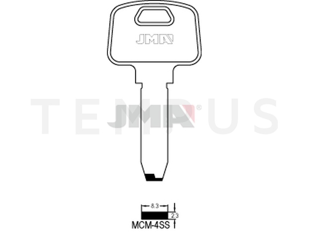 MCM-4SS Specijalan ključ (Silca MC9X / Errebi MD12) 13448