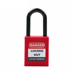OSTALI Lockout Lični KATANAC 40mm Plastična uška - LCK 38Px40-RED