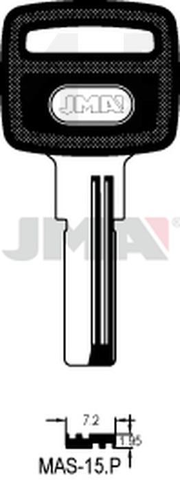 JMA MAS-15.P Specijalan ključ (Silca MS20P / Errebi M19P154)